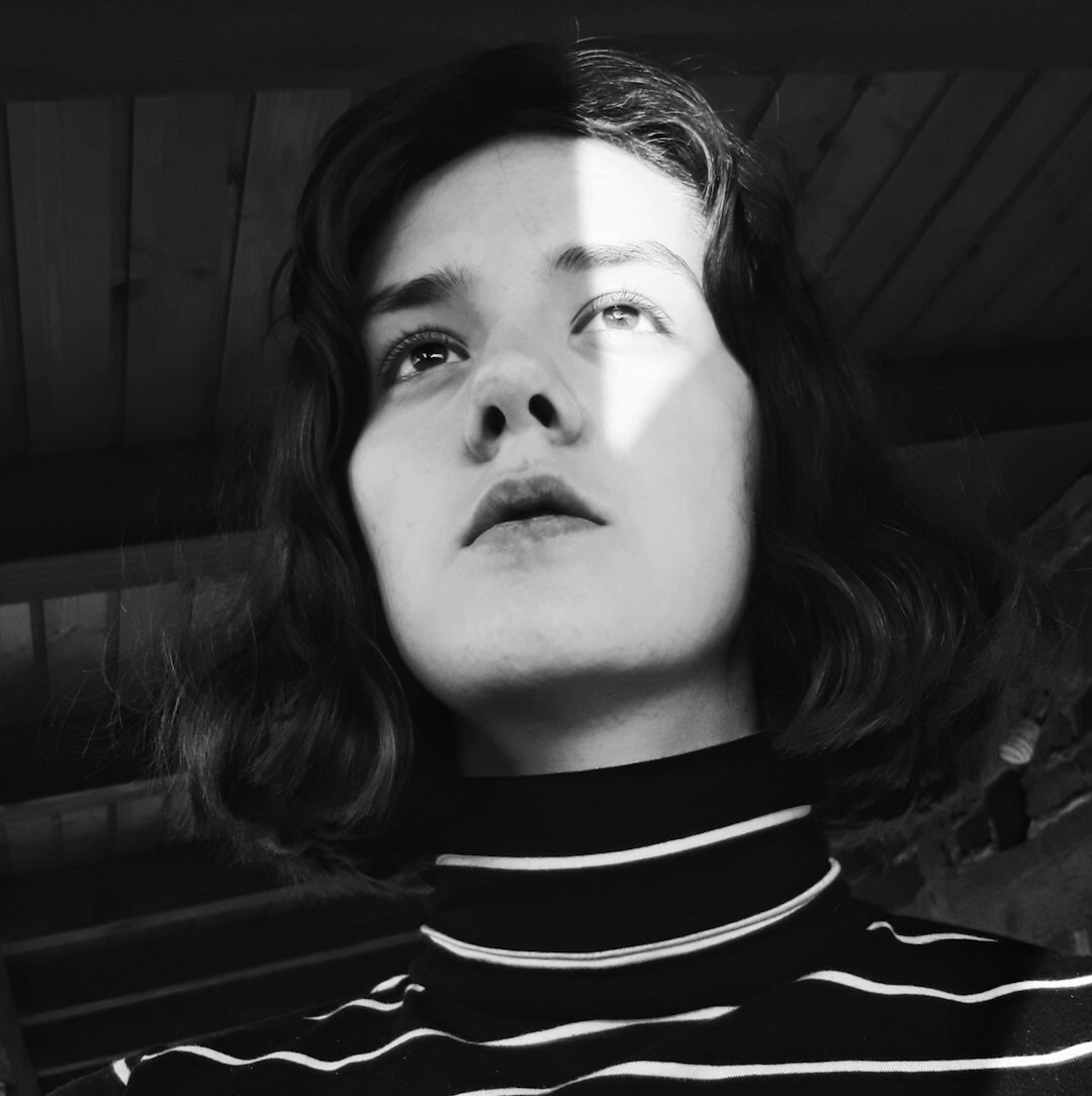Studio portrait of a young Croatian woman journalist