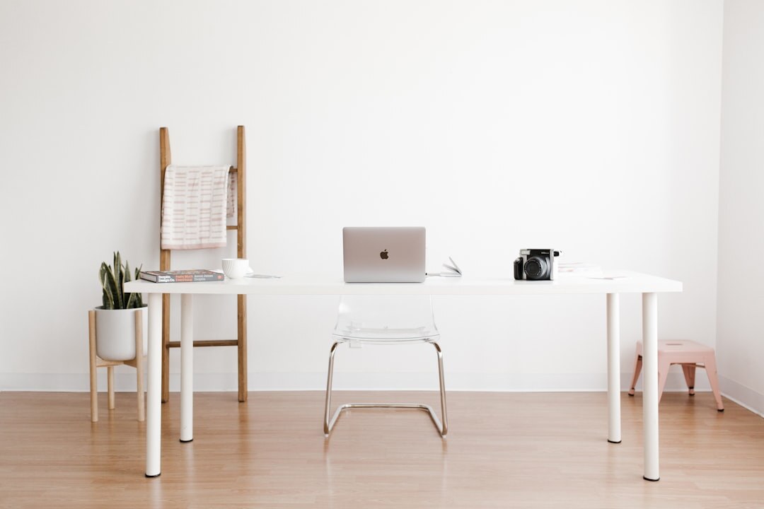 Open laptop showing an email newsletter on a bright desk